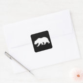 Grizzly Beer Vierkante Sticker (Envelop)