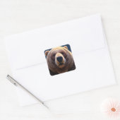 Grizzly Beer Vierkante Sticker (Envelop)