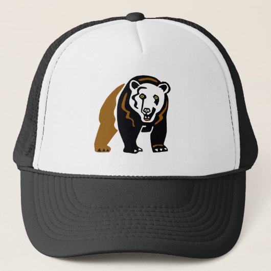 Grizzly beer - vrachtwagenhoed trucker pet (Voorkant)