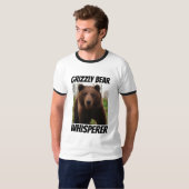 GRIZZLY BEER WHISPERER T-SHIRS T-SHIRT (Voorkant volledig)