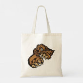 Grizzly Beer Wilde Dierlijke Canvas tas (Achterkant)