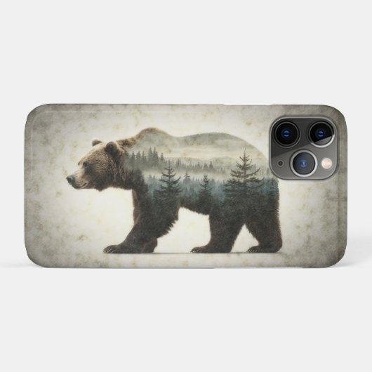 Grizzly Beer Wilderness Art Case-Mate iPhone Case (Achterkant (horizontaal))
