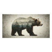 Grizzly Beer Wilderness Art Perfect Poster (Voorkant)
