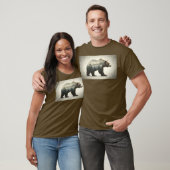 Grizzly Beer Wilderness Art T-shirt (Unisex)