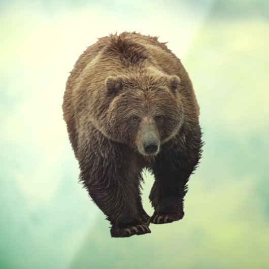 GRIZZLY BEER WINDOW CLING RAAMSTICKER (Vel 3)