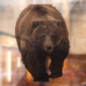 GRIZZLY BEER WINDOW CLING RAAMSTICKER (Vel 2)