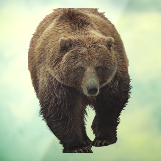 GRIZZLY BEER WINDOW CLING RAAMSTICKER (Vel 3)