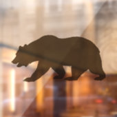 GRIZZLY BEER WINDOW CLING RAAMSTICKER (Vel 2)