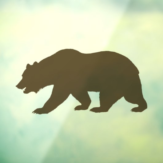 GRIZZLY BEER WINDOW CLING RAAMSTICKER (Vel 3)