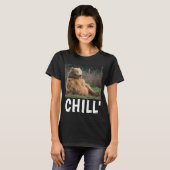GRIZZLY BEER WOMENS FUNNY 'CHILL' T SHIRTS (Voorkant volledig)
