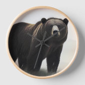 GRIZZLY BEER WOOD WALL CLOCKS (Voorkant)