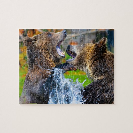 Grizzly Beer Wyoming Jigzaag Puzzle Legpuzzel (Horizontaal)