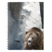 Grizzly Beer, zalm en waterval Notitieboek (Voorkant)
