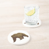 Grizzly Beer Zandsteen Onderzetter (Zijkant)