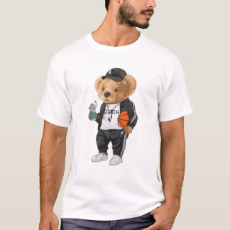 Grizzly begeleiding: basketbalcoach t-shirt