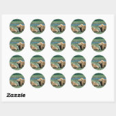 Grizzly Beren Ronde Sticker (Vel)