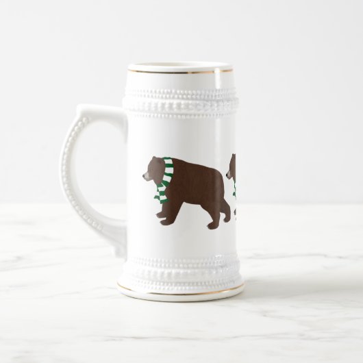 Grizzly Beren Stein Bierpul (Links)