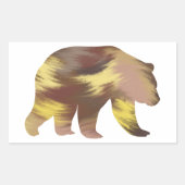 Grizzly Beren Sticker in acrylstijl (Voorkant)