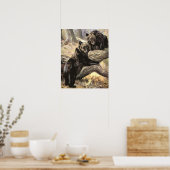 Grizzly Beren van CE Swan,  bosdieren Poster (Keuken)