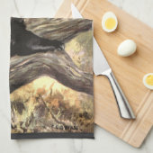 Grizzly Beren van CE Swan,  bosdieren Theedoek (Quarter Fold)