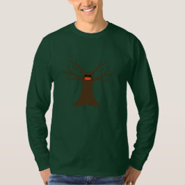 Grizzly Boom met Mondkapje Lange Mouwen T-shirt