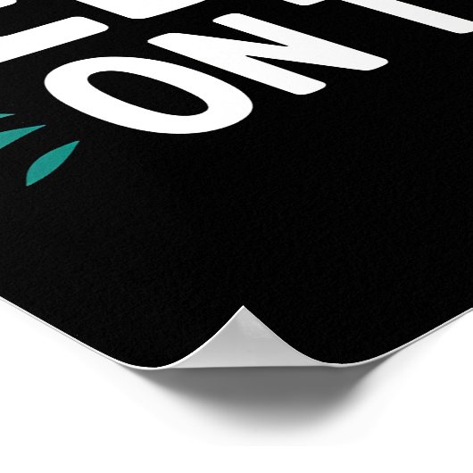 Grizzly buiten, teddybeer binnen poster (Hoek)