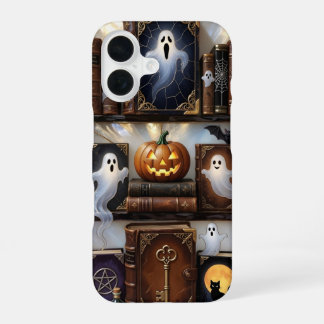 Grizzly Cozy iPhone Hoesje Geest Pompoen Boekenpla iPhone 16 Hoesje