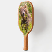 Grizzly cub grazing, Alaska Pickleball Paddle (Links)