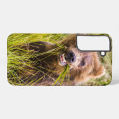 Grizzly cub grazing, Alaska Samsung Galaxy Hoesje (Achterkant horizontaal)