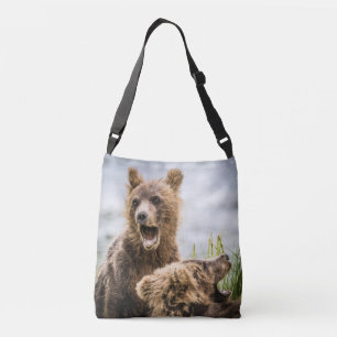 Grizzly Cubs die op zoek zijn naar hun moeder Crossbody Tas