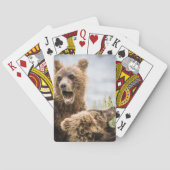 Grizzly Cubs die op zoek zijn naar hun moeder Pokerkaarten (Achterkant)