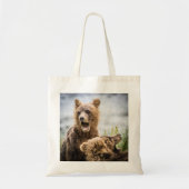 Grizzly Cubs die op zoek zijn naar hun moeder Tote Bag (Voorkant)