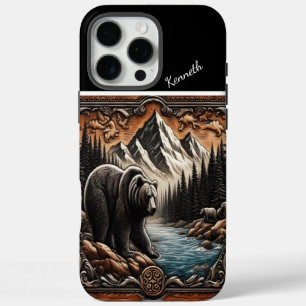 Grizzly door de stroom iPhone 16 pro max hoesje