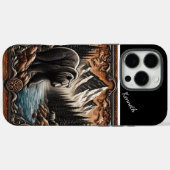 Grizzly door de stroom Case-Mate iPhone case (Achterkant (horizontaal))