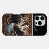 Grizzly door de stroom iPhone hoesje (Achterkant horizontaal)