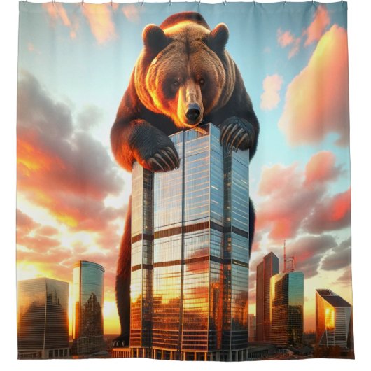 Grizzly Douchegordijn (Voorkant)