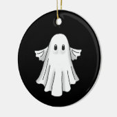 Grizzly en Schattig Halloween Spook Keramisch Ornament (Links)