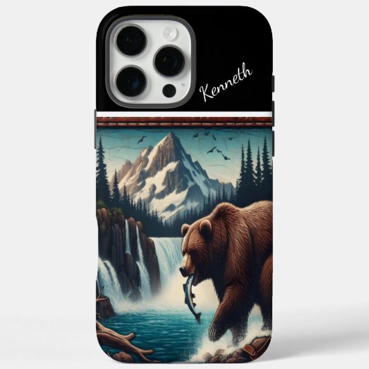 Grizzly Feast door Waterval Case-Mate iPhone Case (Achterkant)