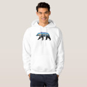 Grizzly Forest Beer Mountain Blue Proud Beer Hoodie (Voorkant volledig)