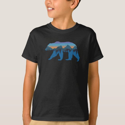Grizzly Forest Beer Mountain Blue Proud Beer T-shirt (Voorkant)
