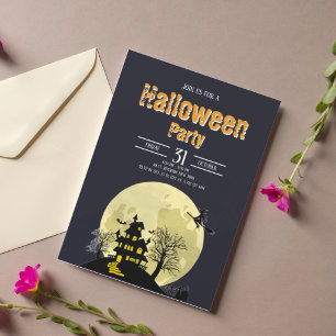 Grizzly Gelukkig Halloween Kostuum Feest Uitnodigi Kaart