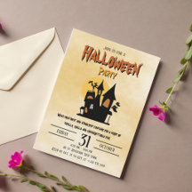 Grizzly Gelukkig Halloween Kostuum Feest Uitnodigi