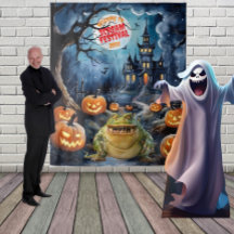 Grizzly Griezelen Huis Halloween Achtergrond