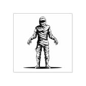 Grizzly Halloween Gehaunde Mumie Rubberstempel (Afrduk)