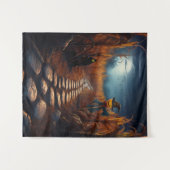 Grizzly Halloween Gehekst Maisveld Wandkleed (Voorkant (horizontaal))