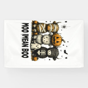 Grizzly Halloween Hoogland Koe Spandoek