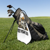 Grizzly Halloween Hooglandrund Golfhanddoek (Groen)