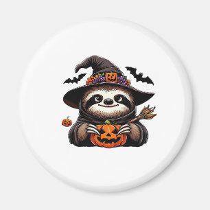 Grizzly Halloween Luiaard Heksenhoed Kostuum Spook Magneet