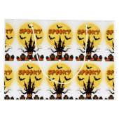Grizzly Halloween Maan Grote Cadeautas (Achterkant)
