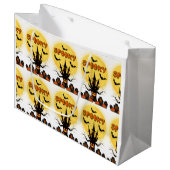 Grizzly Halloween Maan Grote Cadeautas (Voorkant Gekanteld)